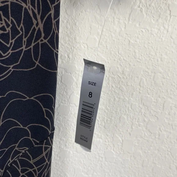 AA Studio Whimsigoth Midi Dress Size 8 Babydoll Fairy Witchy Dark Floral Brown - Picture 4 of 7